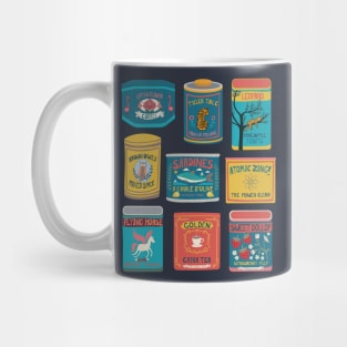 Vintage Canned Goods - fun design by Cecca Designs Mug